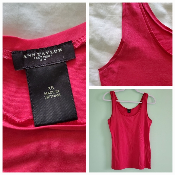 Ann Taylor Tank Top Pink - Picture 1 of 7